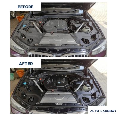 BMW x3 engine bay